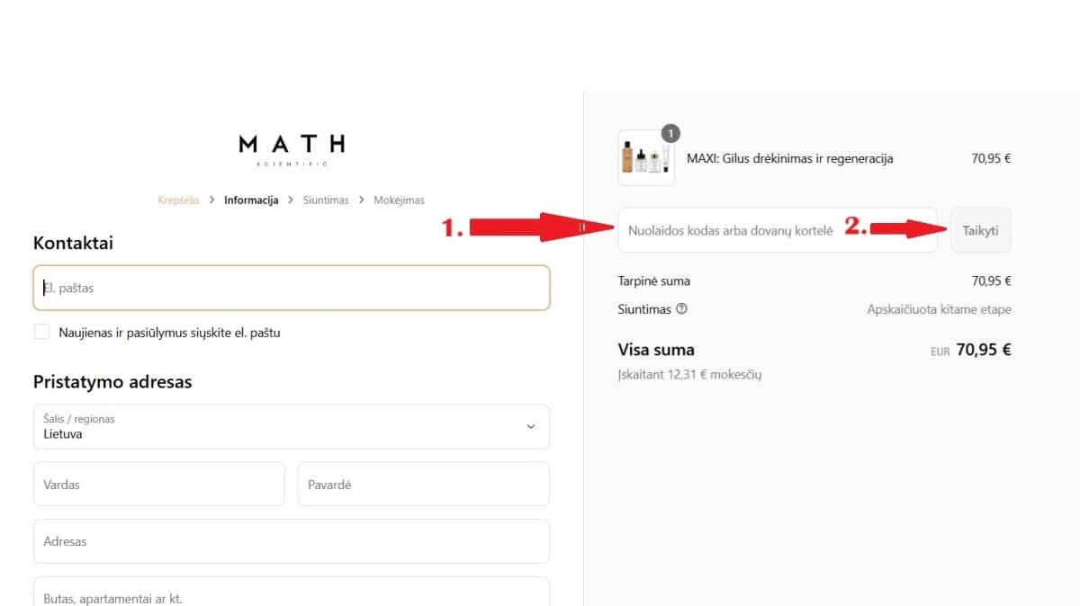 Math Scientific nuolaidos kodo taikymas Math Scientific nuolaidos kodo taikymas